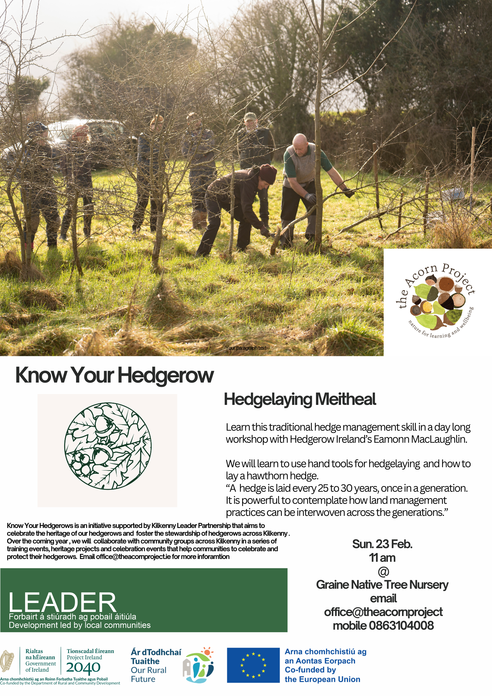 Know Your Hedgerows : Hedgelaying