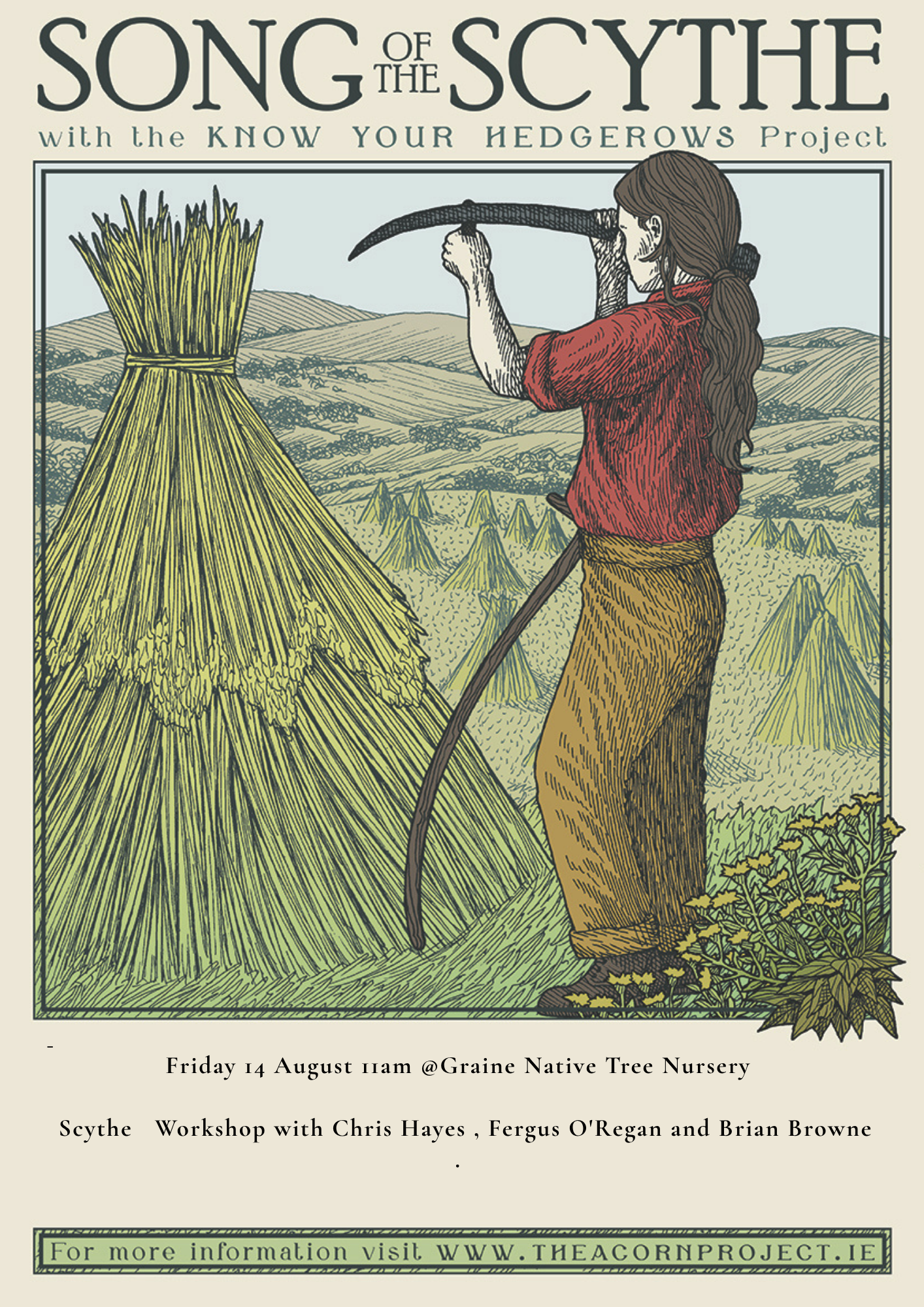 Friday Morning Scything Workshop                                           with Chris, Fergus, Brian.