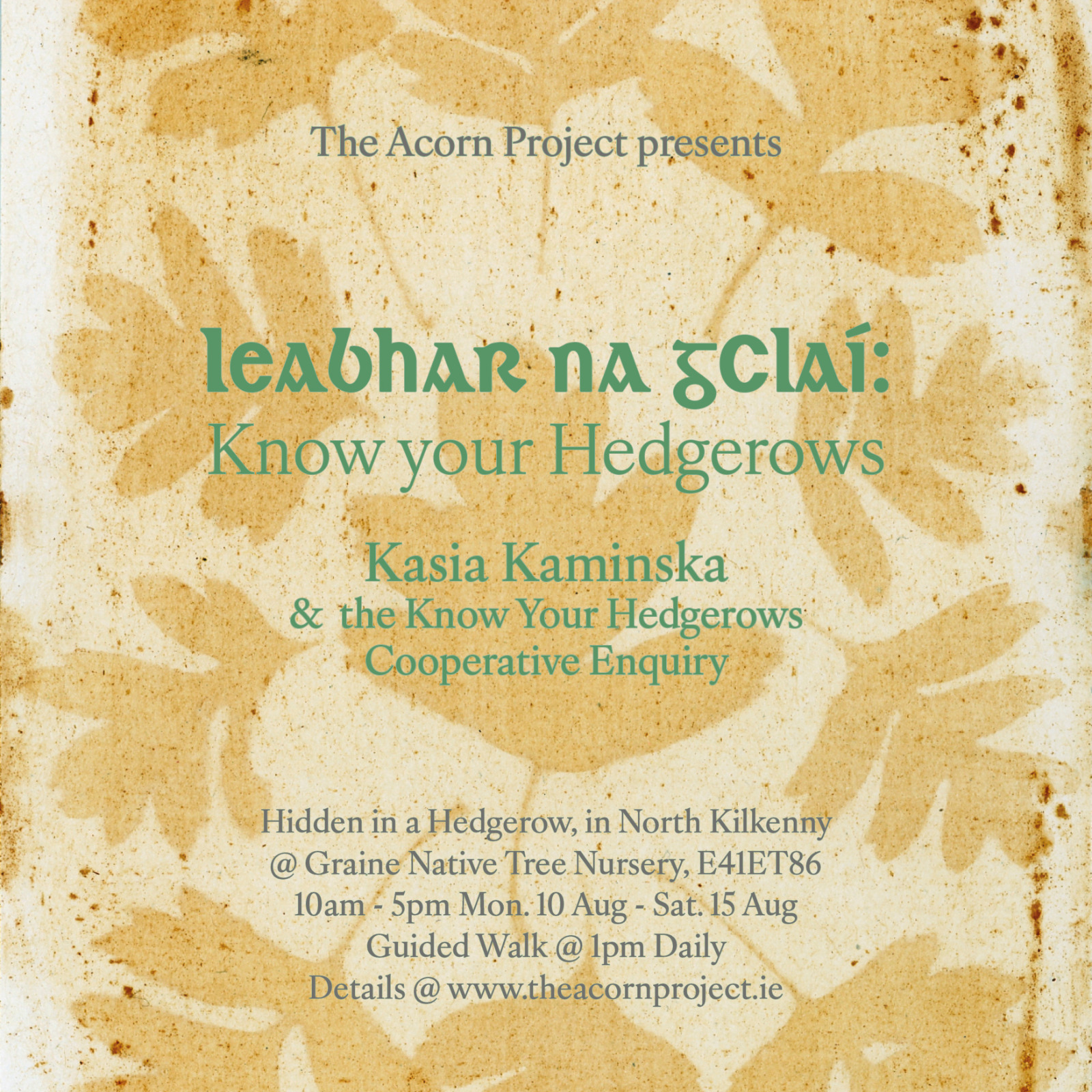 Leabhar na gClaí / Know Your Hedgerows by Kasia Kaminska